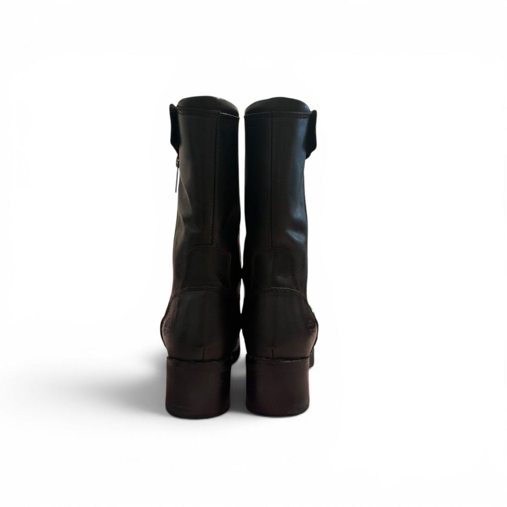 Harley-Davidson Helen Black Leather Moto Boots 6.5